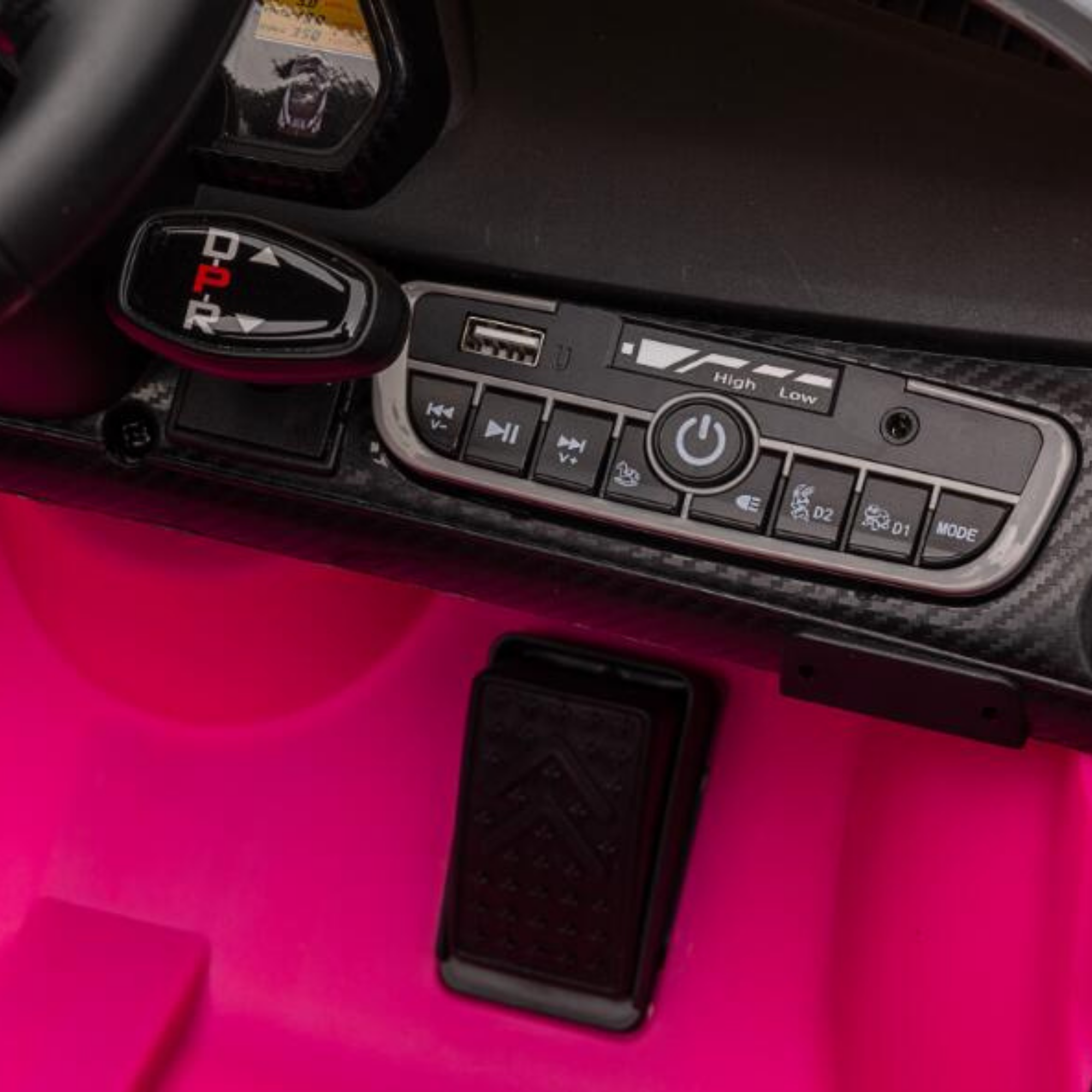 Limited Pink Edition Lamborghini Veneno 12V 4X4 Toddlers Ride-on Car, BT RC image 4