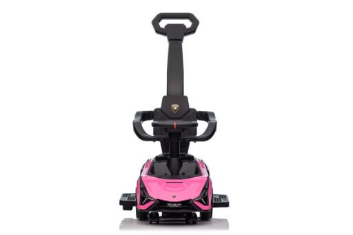 Complete Edition Lamborghini Sian 3 in 1 Push Car / Stroller with Handle And Safety Guards, Pink image 7