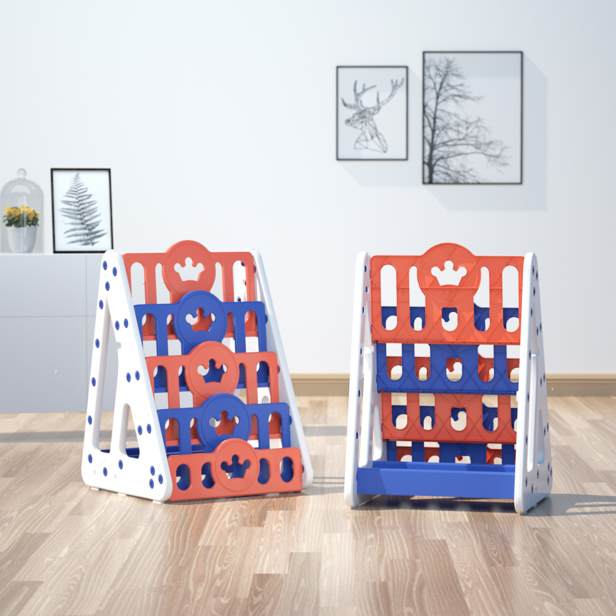 Kids and Toddlers Bookshelf /Organizer Crown Edition image 12