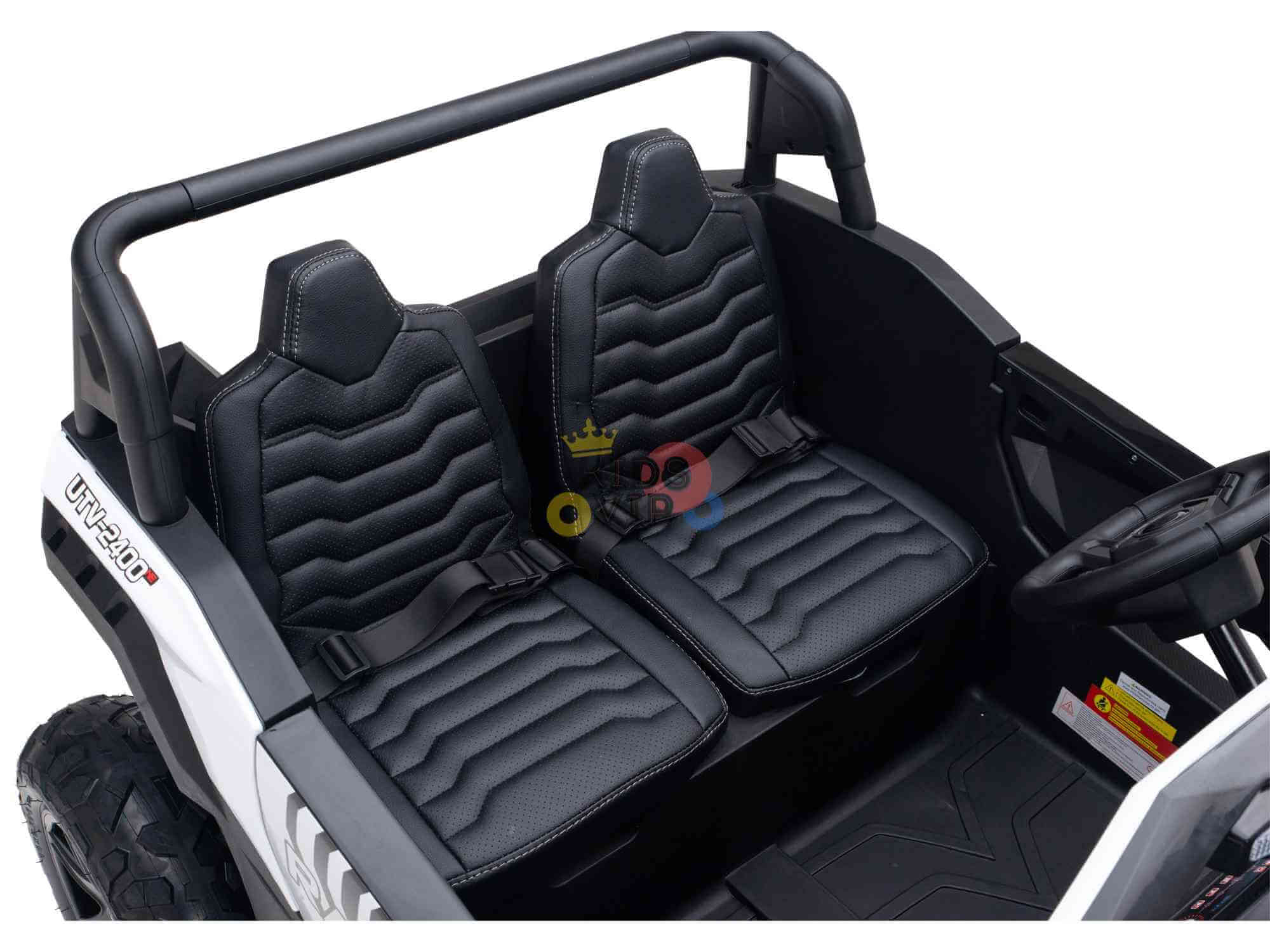 White Heavy Duty Blade XR Edition 2-Seater 24V/180W Ride-On Buggy, Brushless Motor, Inflatable Tires, No RC image 4