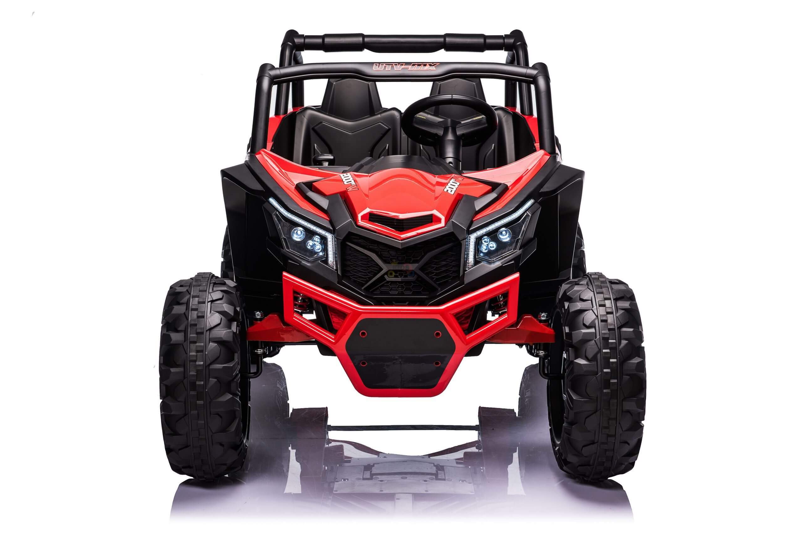 Challenger Edition 2-Seater XXL 4X4 24V Ride-On Buggy / UTV | SD, USB, MP3, 4WD | Red image 10