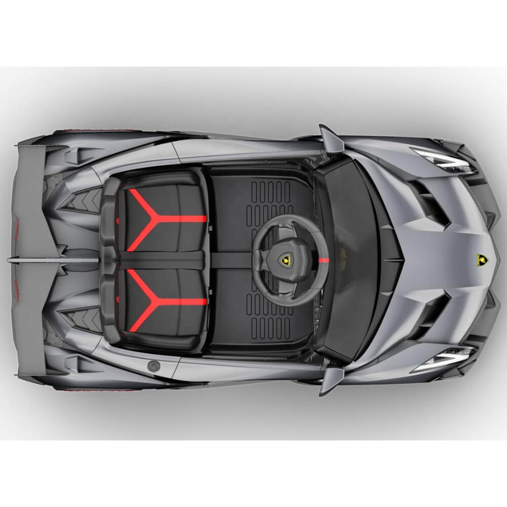 Limited Edition Silver Lamborghini Veneno 12V 4X4 Toddlers Ride-on Car, BT, RC image 8