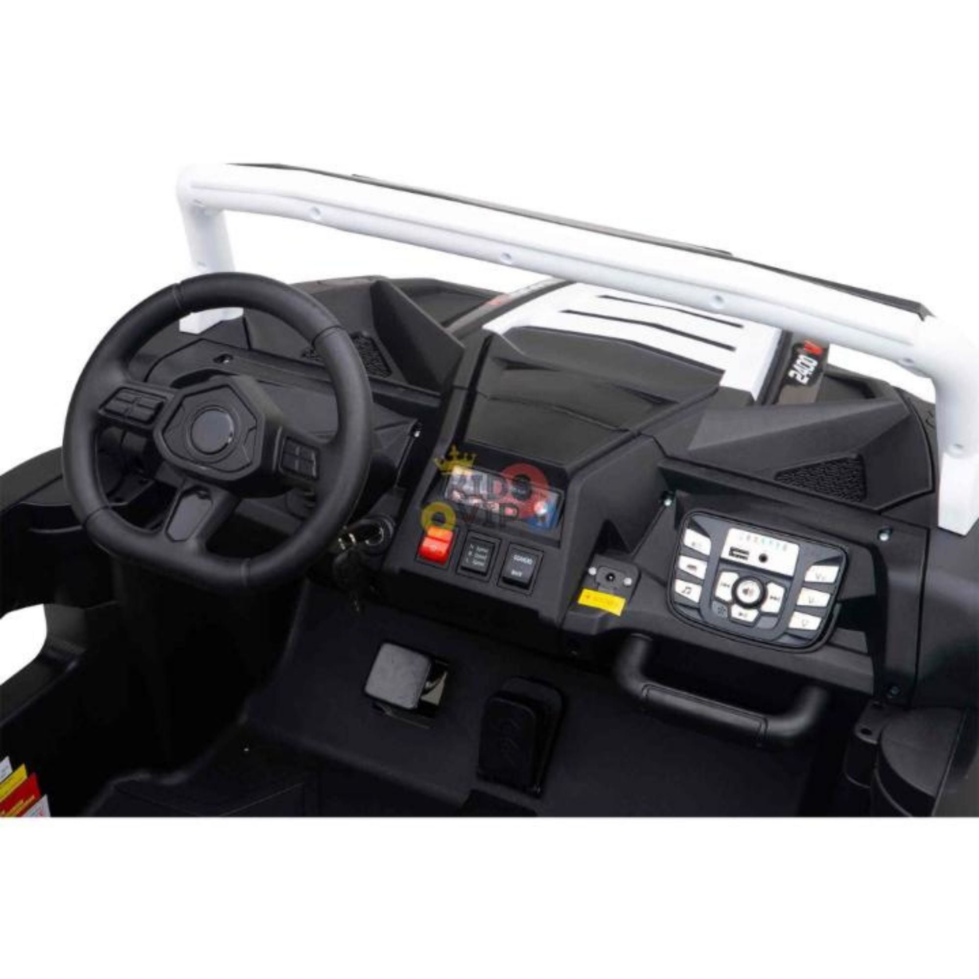 White Heavy Duty Blade XR Edition 2-Seater 24V/180W Ride-On Buggy, Brushless Motor, Inflatable Tires, No RC image 15