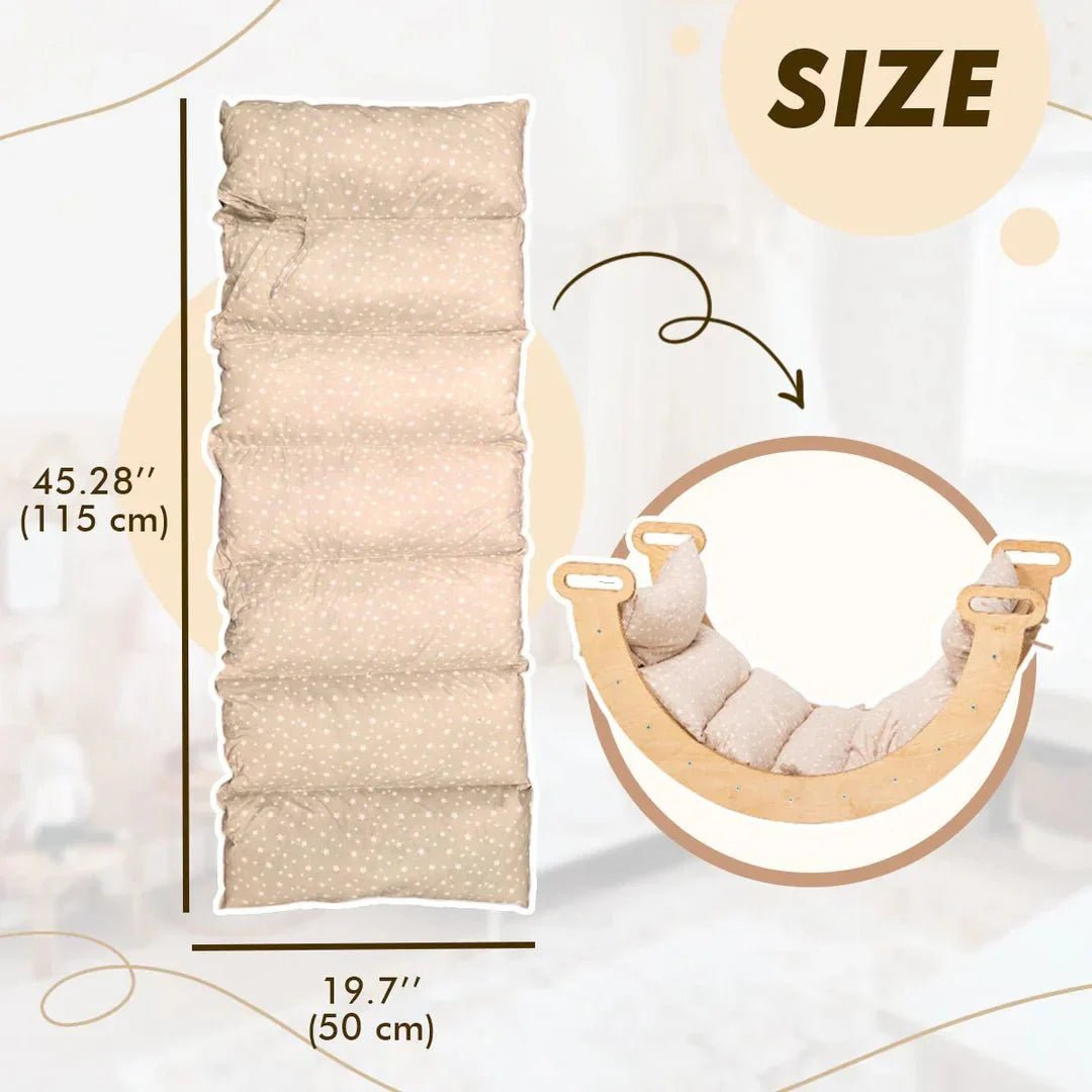 Cushion for Climbing Arch & Rocker Balance – Beige (Cushion Only).