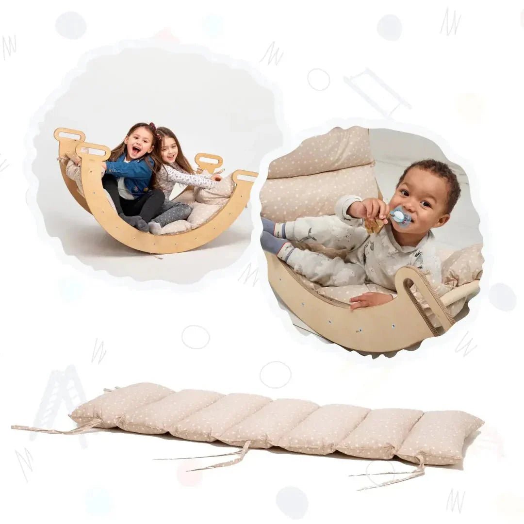Cushion for Climbing Arch & Rocker Balance – Beige (Cushion Only).