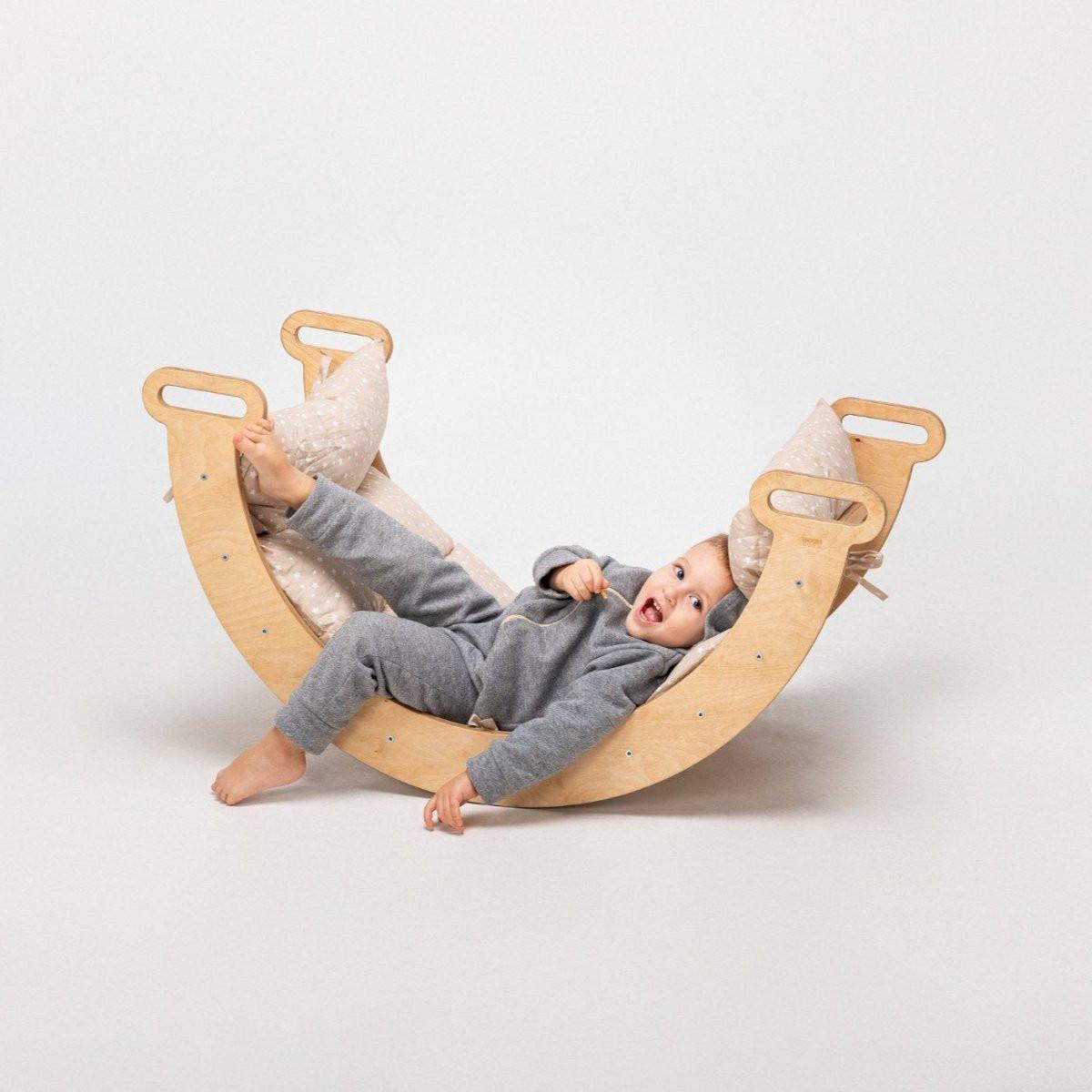 Cushion for Climbing Arch & Rocker Balance – Beige (Cushion Only).
