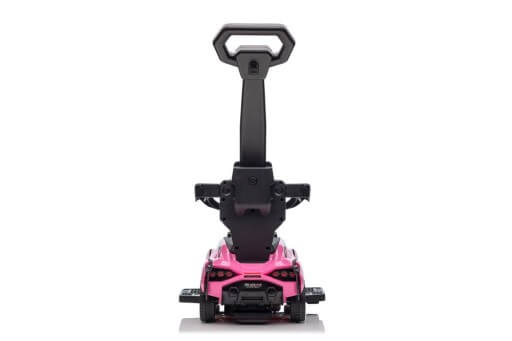 Complete Edition Lamborghini Sian 3 in 1 Push Car / Stroller with Handle And Safety Guards, Pink image 9