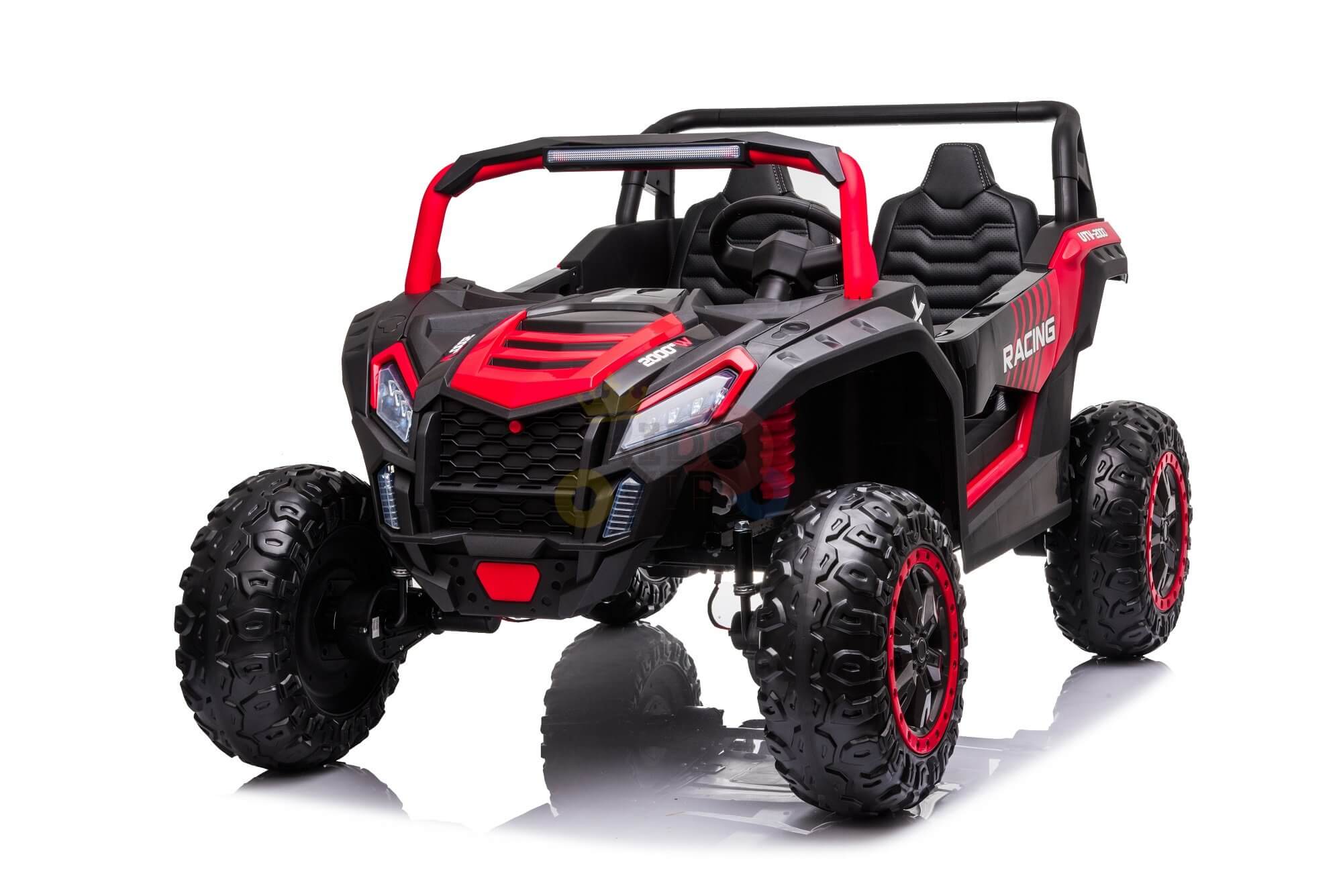 2 Seater XXL Edition Blade BT 24V/4WD Kids Exclusive Buggy/UTV With Rubber Wheels, Leather Seats image 10