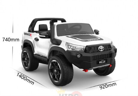 Toyota Hilux 24V Ride-On | Remote Control & MP4 | Black image 3