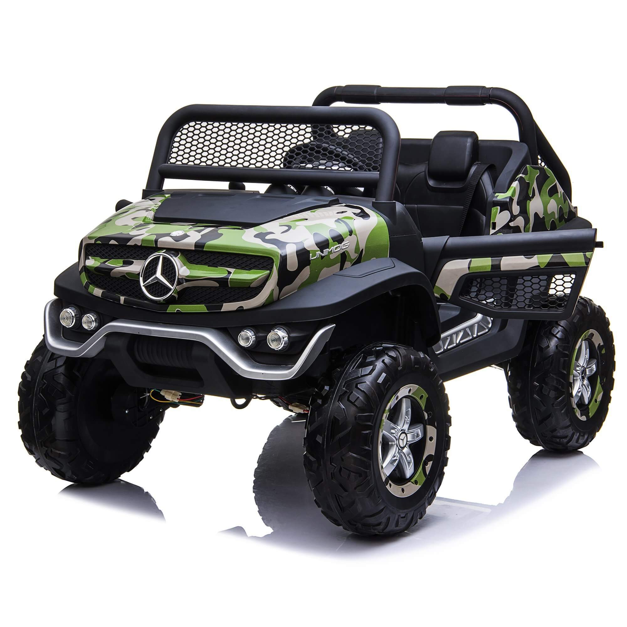 2 Seater 4WD Mercedes Unimog 12V Ride On UTV with RC image 7