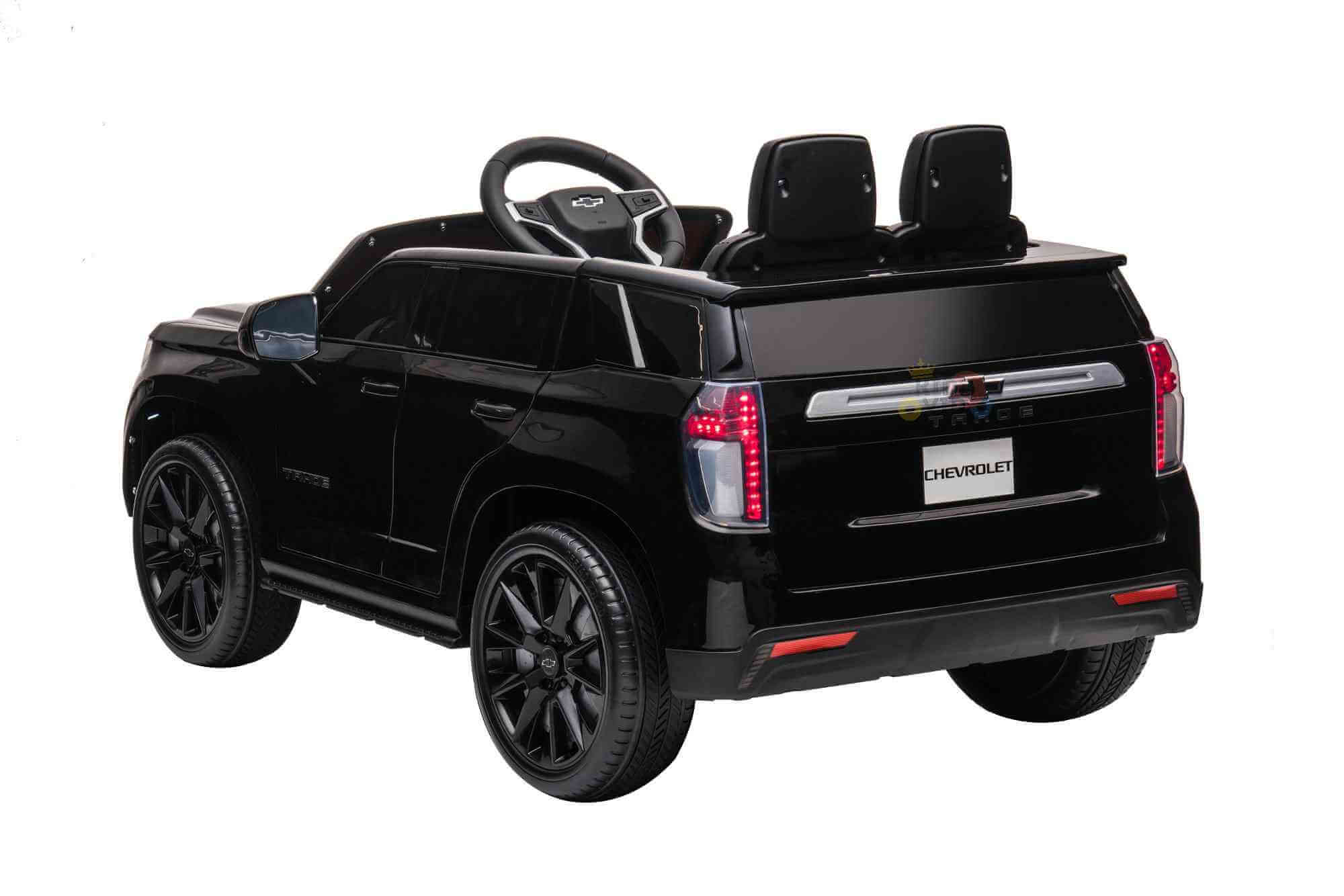 Officially Licensed Chevrolet Tahoe 1-Seater 12V Toddlers' And Kids' Ride-On Truck w/ Rubber Wheels, Leather Seats, USB, SD, MP3, BT, Parent RC - KIDS VIP image 4