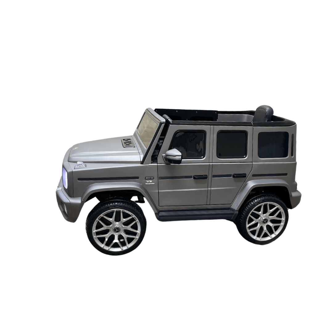 Luxury Matte Grey Edition Mercedes Benz AMG G63 12V Ride-On Truck, BT, RC image 4