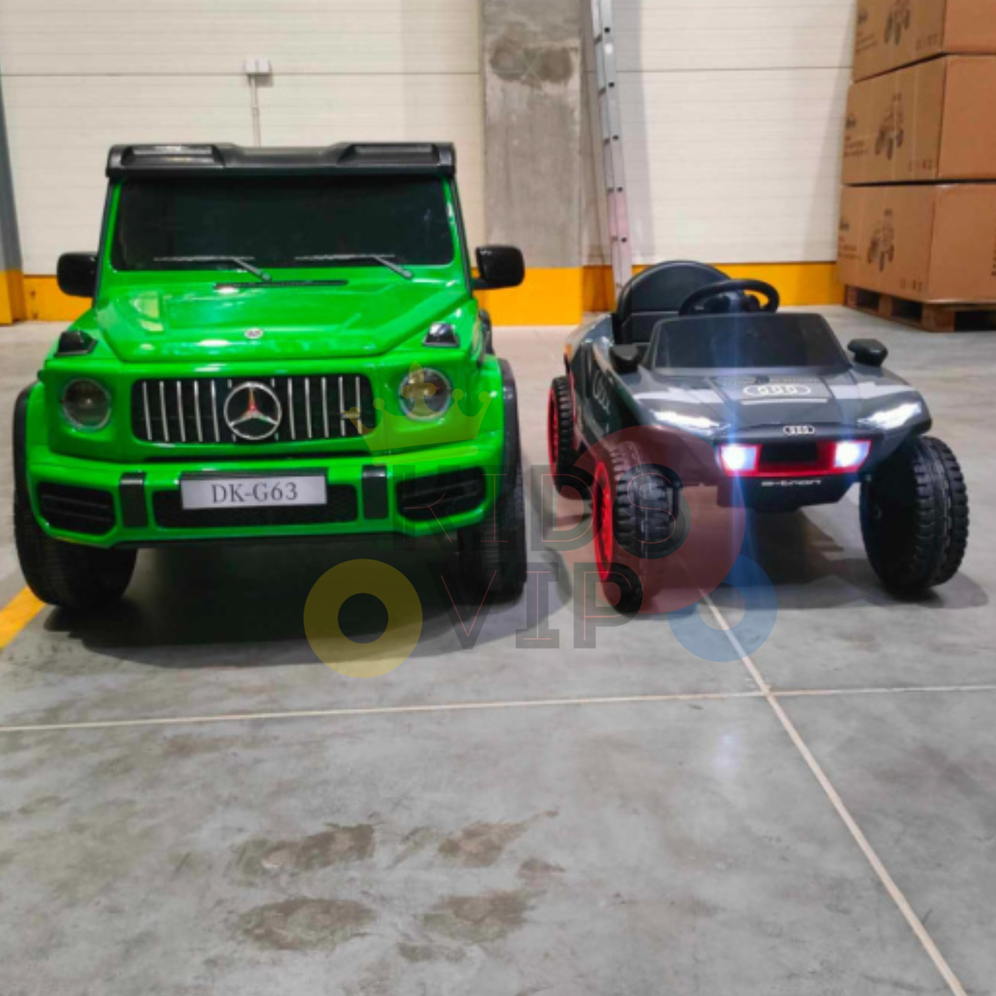 24V/4WD Platinum Edition XXL Mercedes G63 Kids Ride on Truck, MP4, 2x24V Batteries, EVA Wheels, Leather Seats, RC image 11