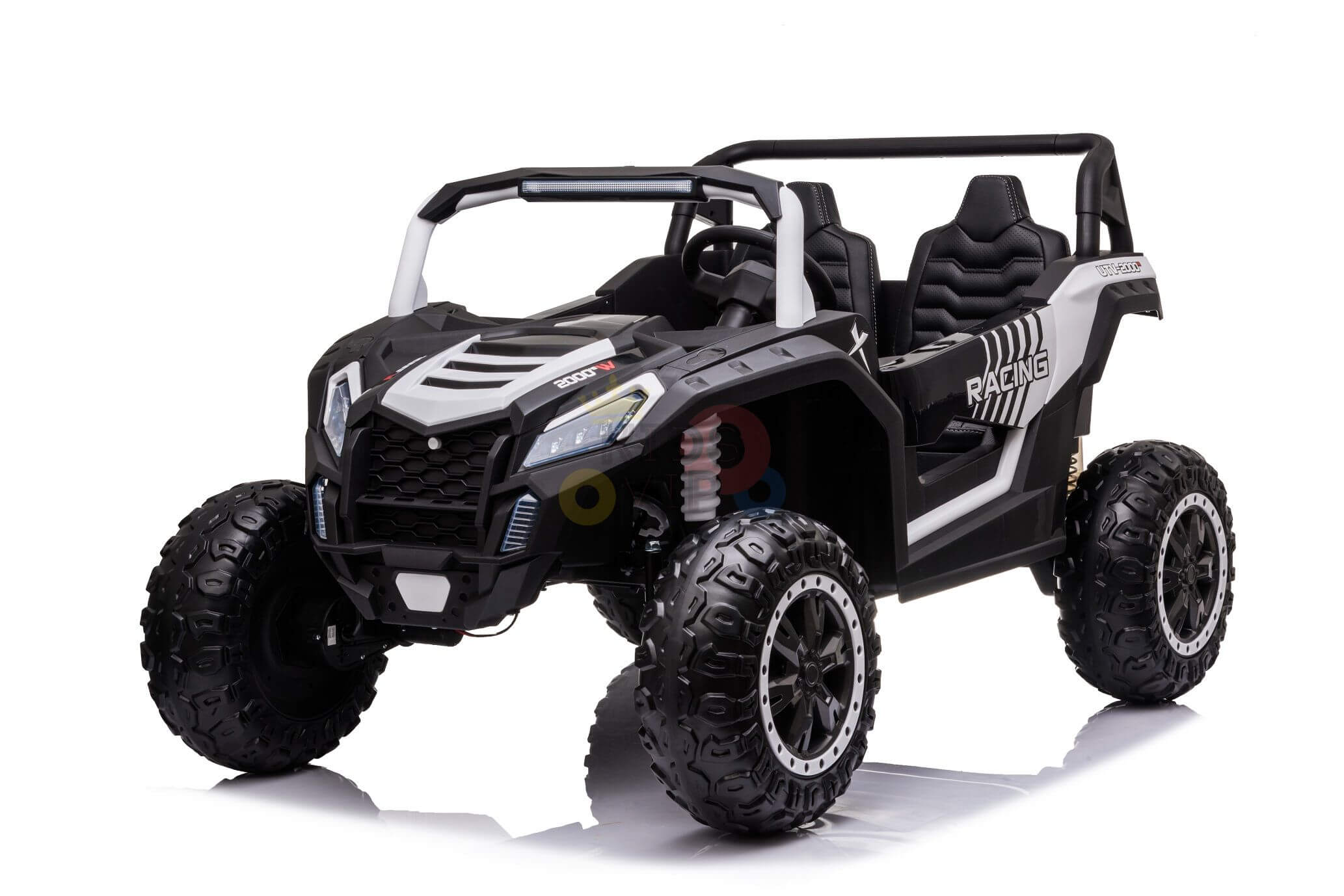 2 Seater XXL Edition Blade BT 24V/4WD Kids Exclusive Buggy/UTV With Rubber Wheels, Leather Seats image 9