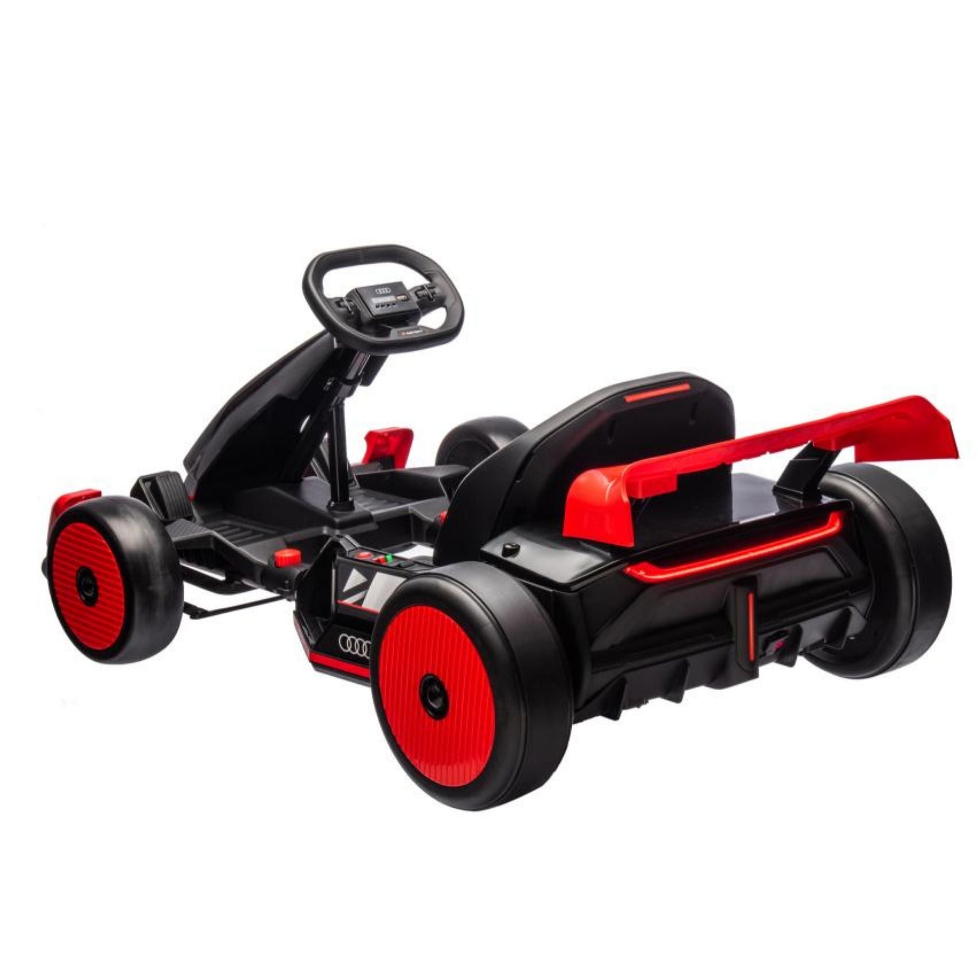 Newest Upgraded 24V Audi Kids Drifting Go Kart - Red image 13