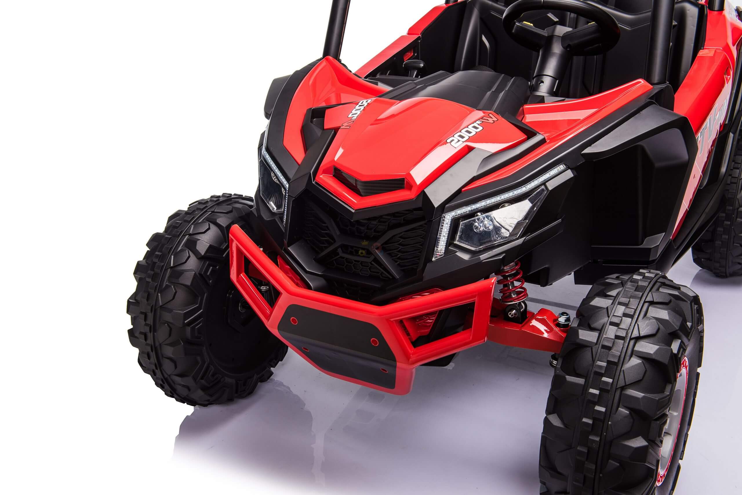 Challenger Edition 2-Seater XXL 4X4 24V Ride-On Buggy / UTV | SD, USB, MP3, 4WD | Red image 2