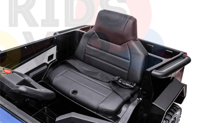 Future Police 12V Ride On Truck, 4x4, Leather Seat, Siren, BT, Rubber Wheels, RC image 5