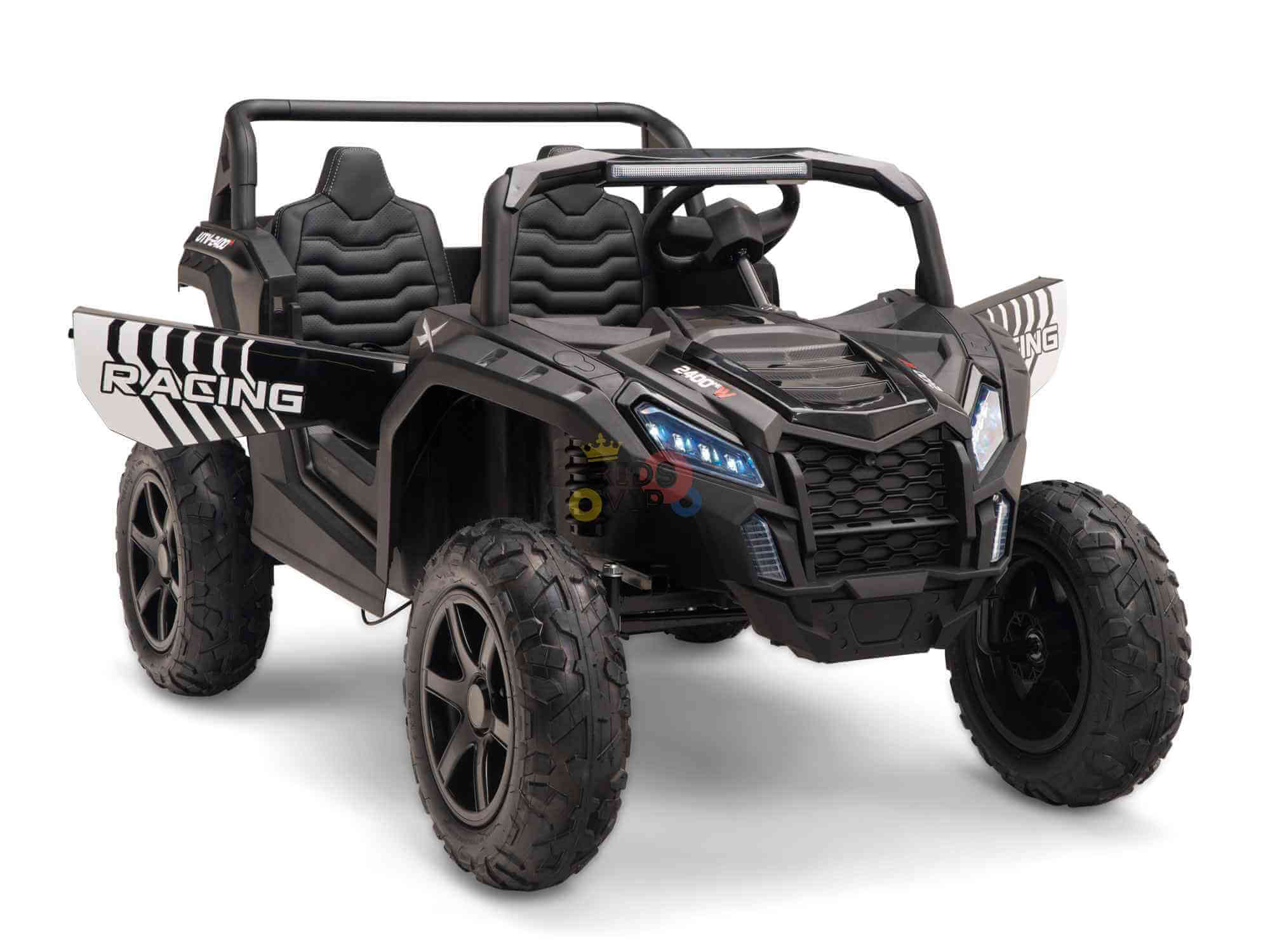 Black Heavy Duty Blade XR Edition 2-Seater 24V/180W Ride-On Buggy, Brushless Motor, Inflatable Tires, No RC image 11