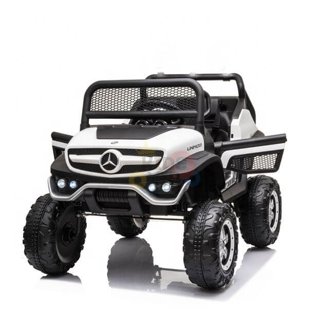 12V/4WD Mercedes Benz Unimog Junior UTV, Rubber Wheels, Leather Seat, RC image 8