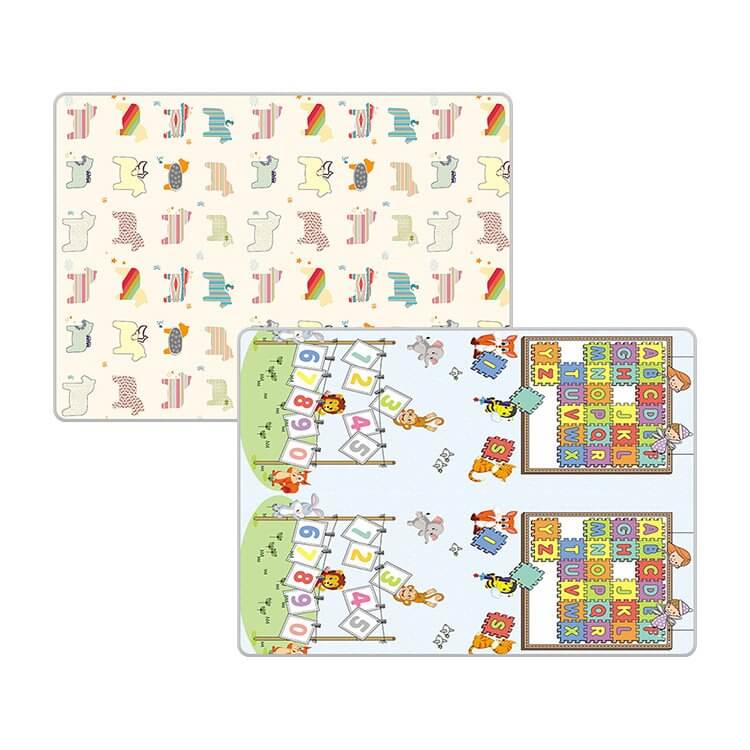 XL Double Sided Foldable, Waterproof Foam Play Mat Puzzles Edition, 200x180x1cm image 6