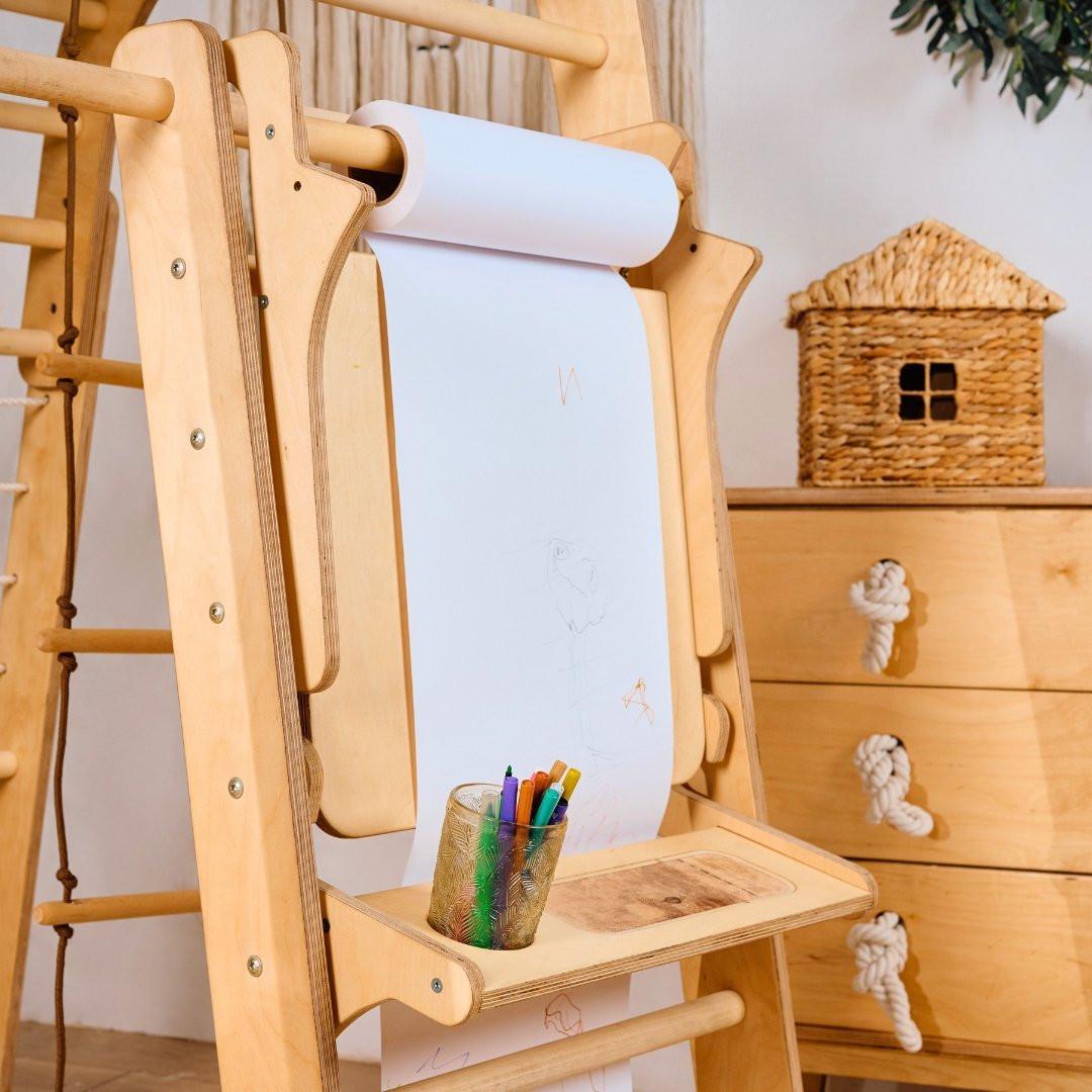 Indoor Playground for Toddlers - 7in1 Playground + Swings Set + Slide Board + Art Set.