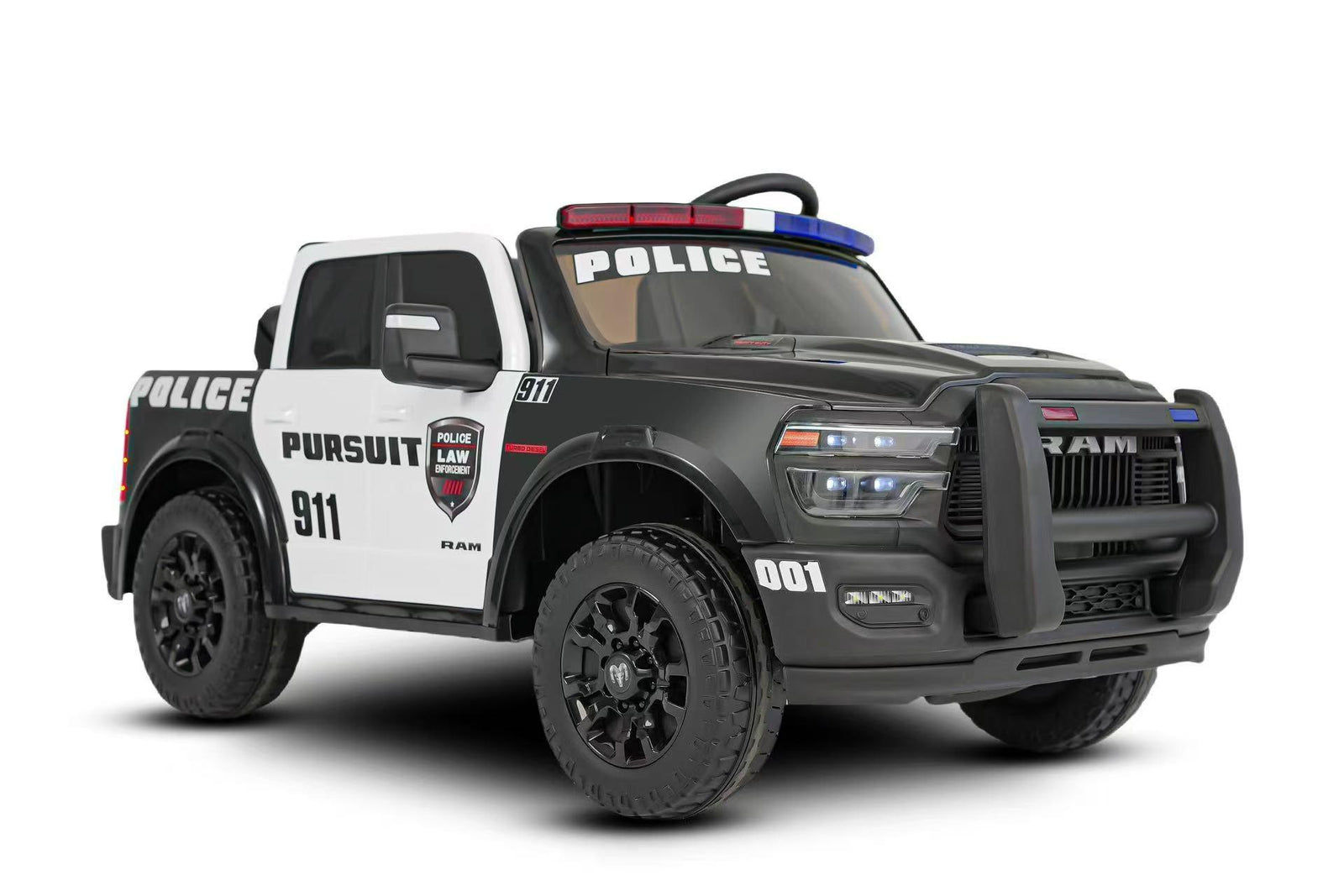 Larger 24V police ride-on truck for kids in Canada