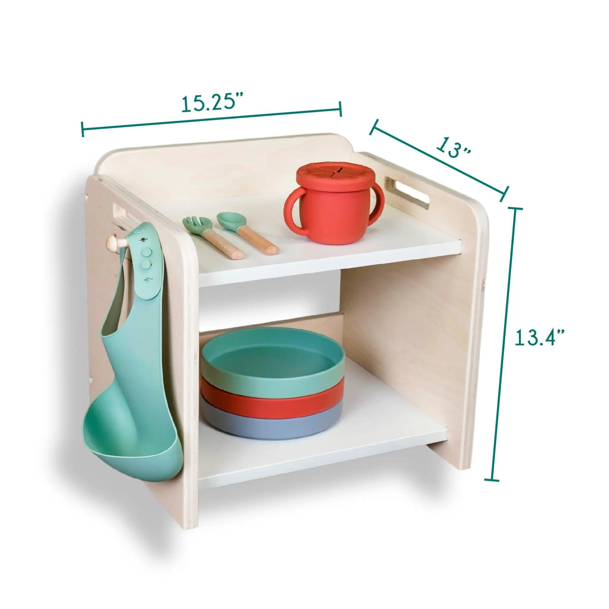 PAPAYA Shelf - Montessori Organization Mini Shelf.