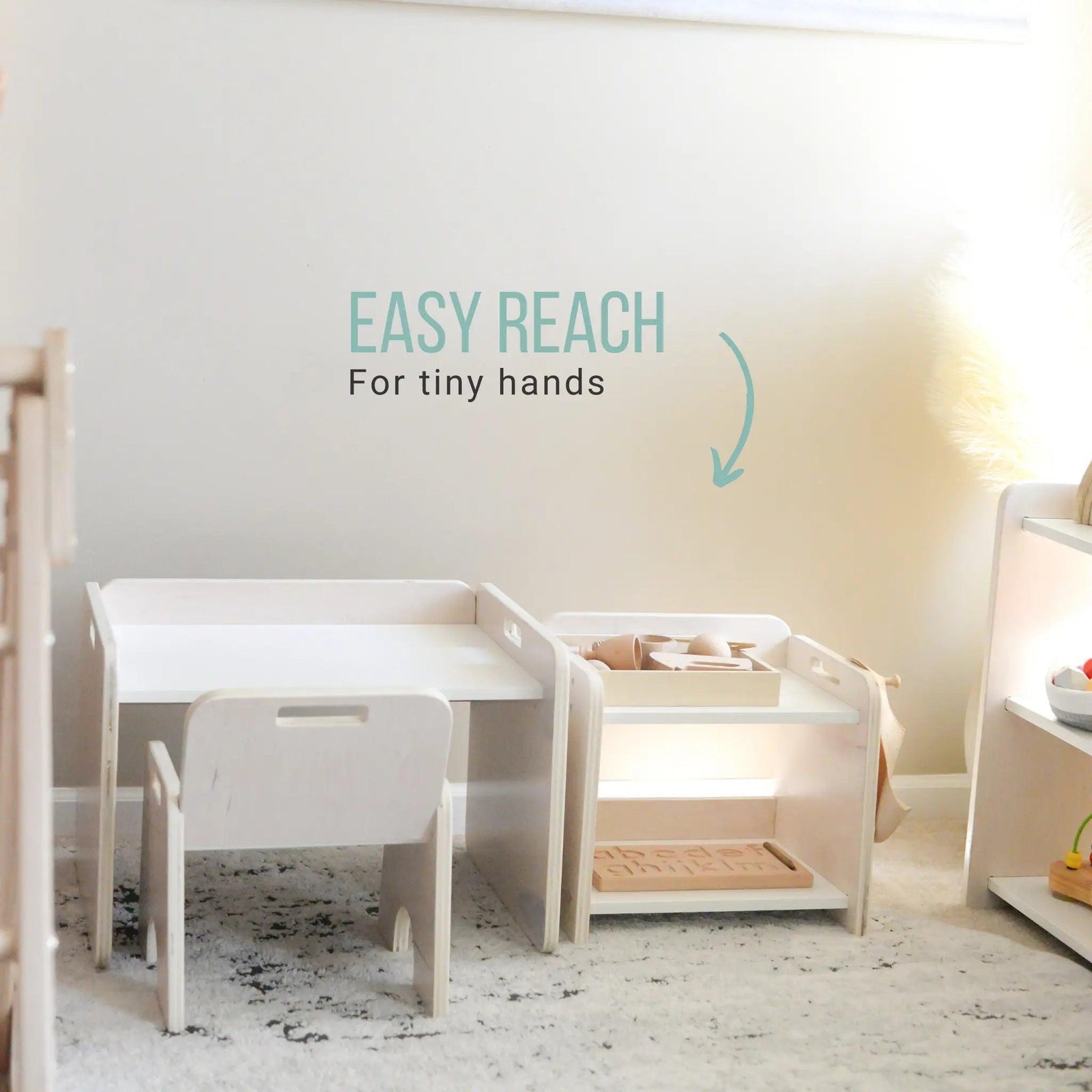 PAPAYA Shelf - Montessori Organization Mini Shelf.