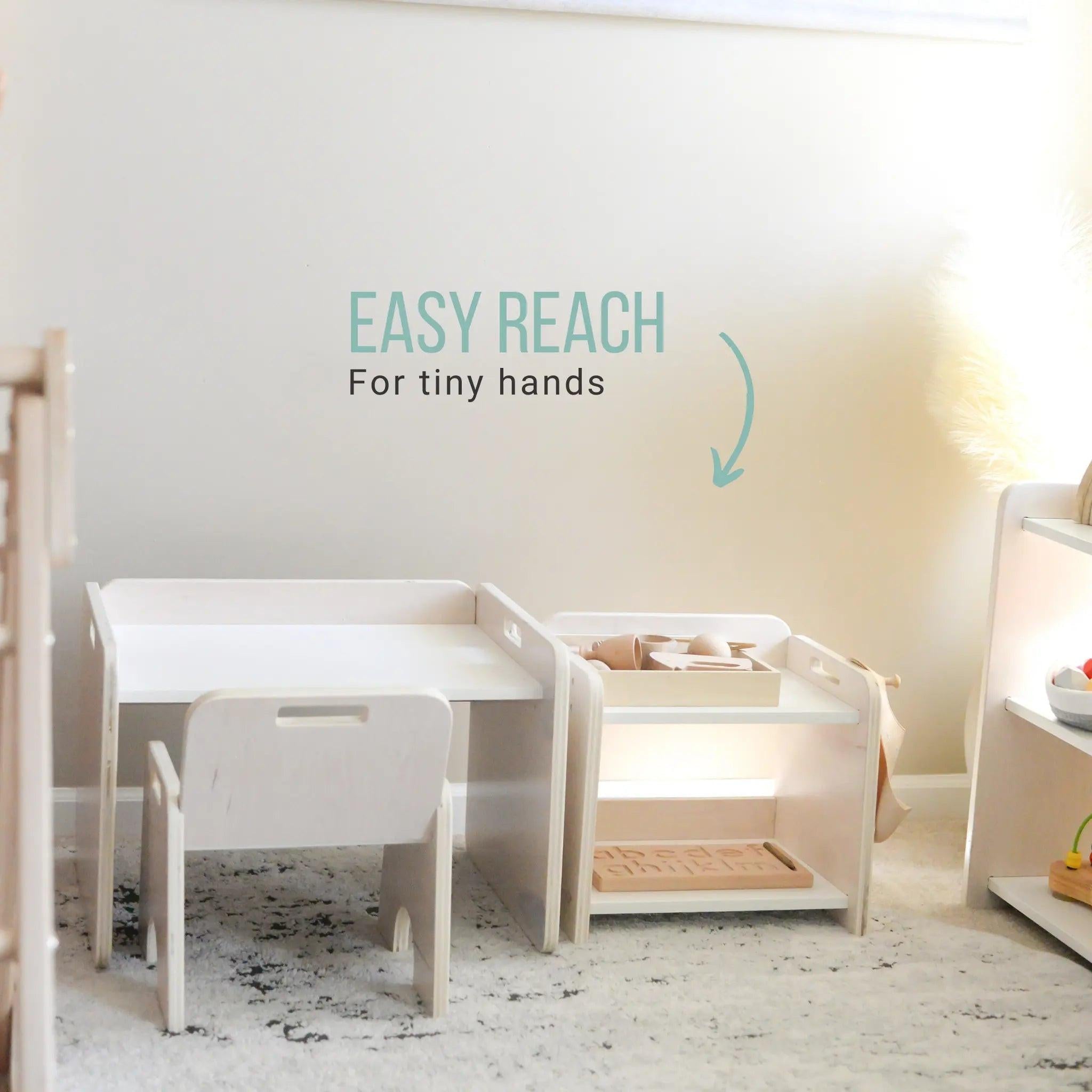 PAPAYA Shelf - Montessori Organization Mini Shelf.