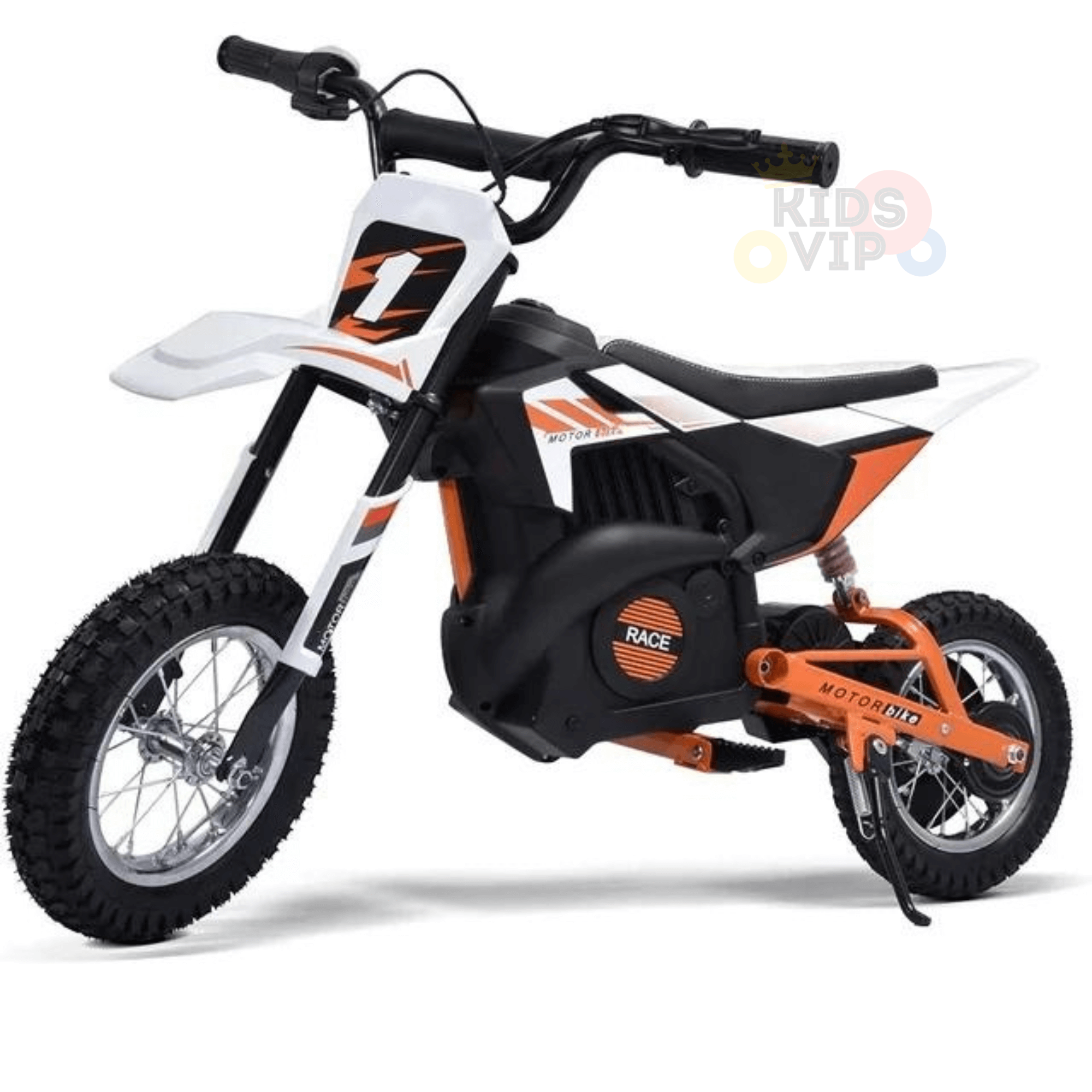24V 250W Super Moto Off-Road Edition Ride-On Dirt Bike for Big Kids W/ Air-Filled Rubber Tires.