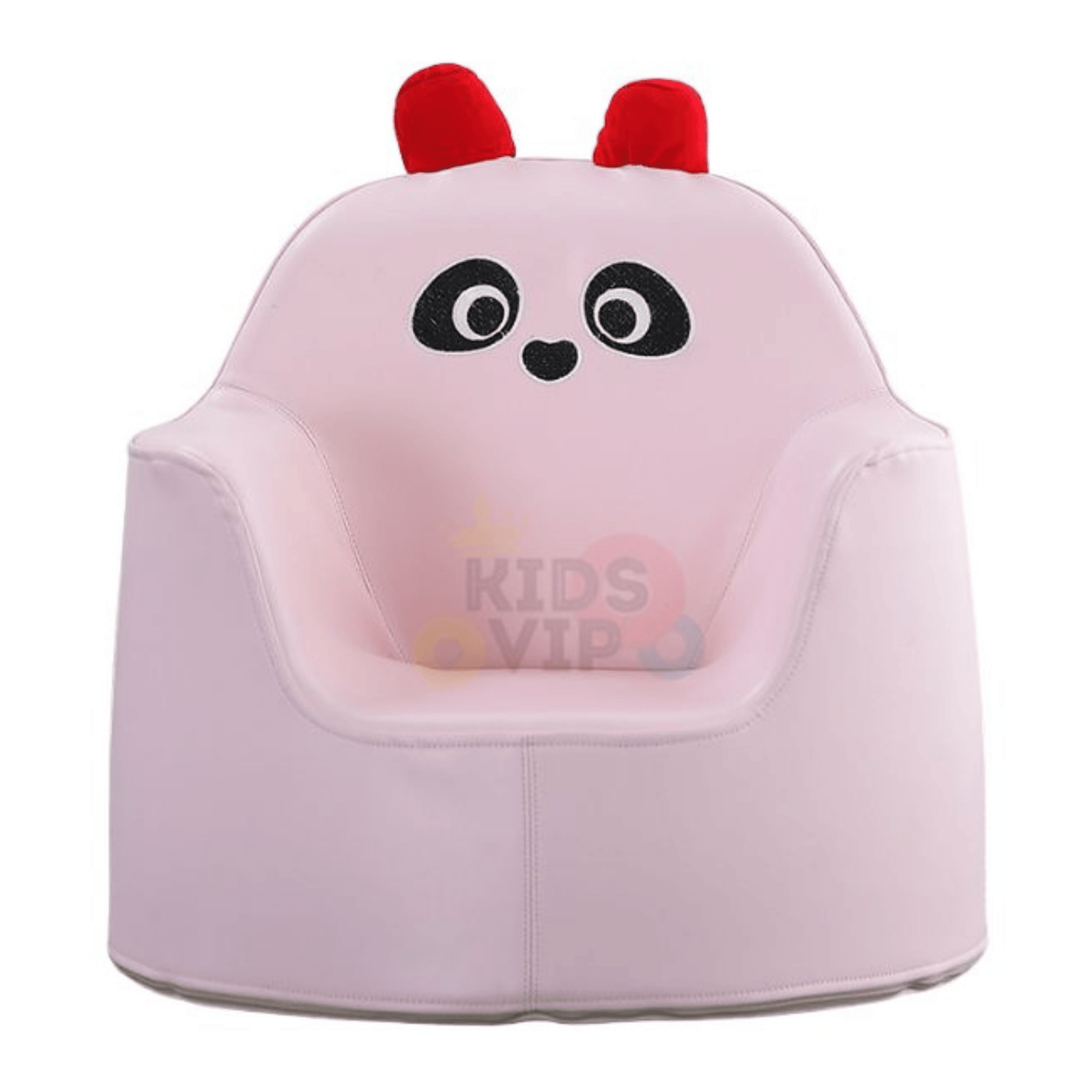 Kids' and Toddlers' Single Seat Cozy Panda Edition Play Sofa Chair - Pink.