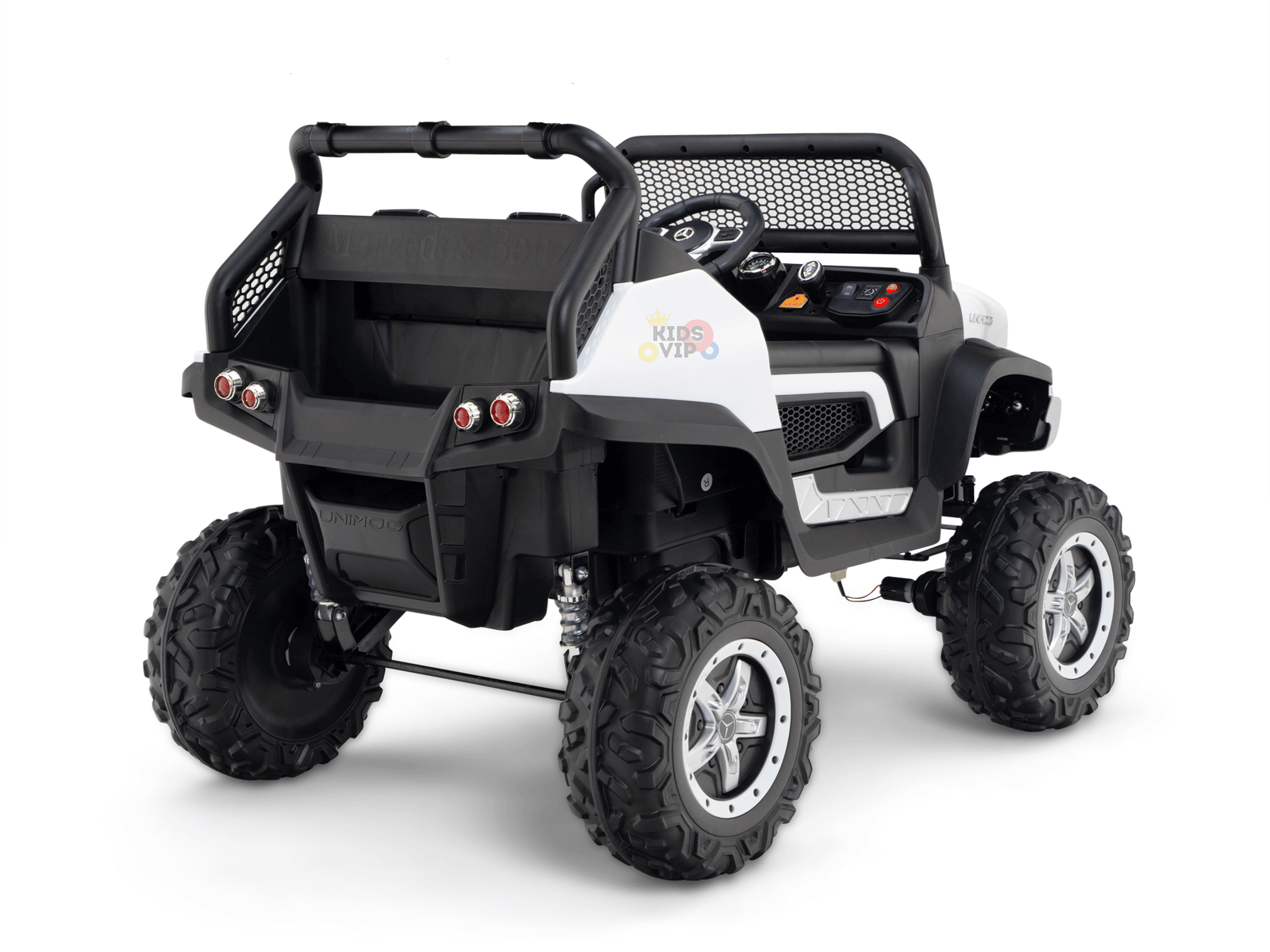 12V Mercedes-Benz Unimog Junior - Eco Leather Seat.