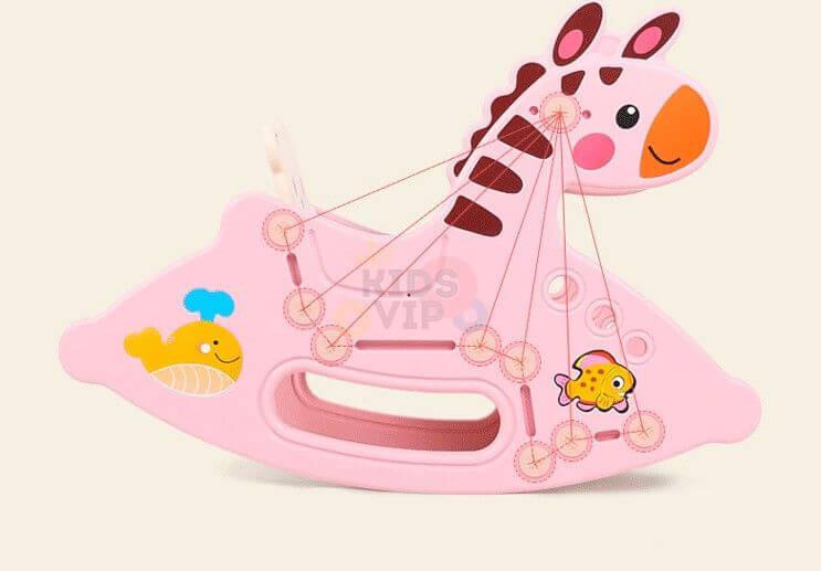 Toddlers' and Infants' Rocking Zebra Edition Chair - Pink.