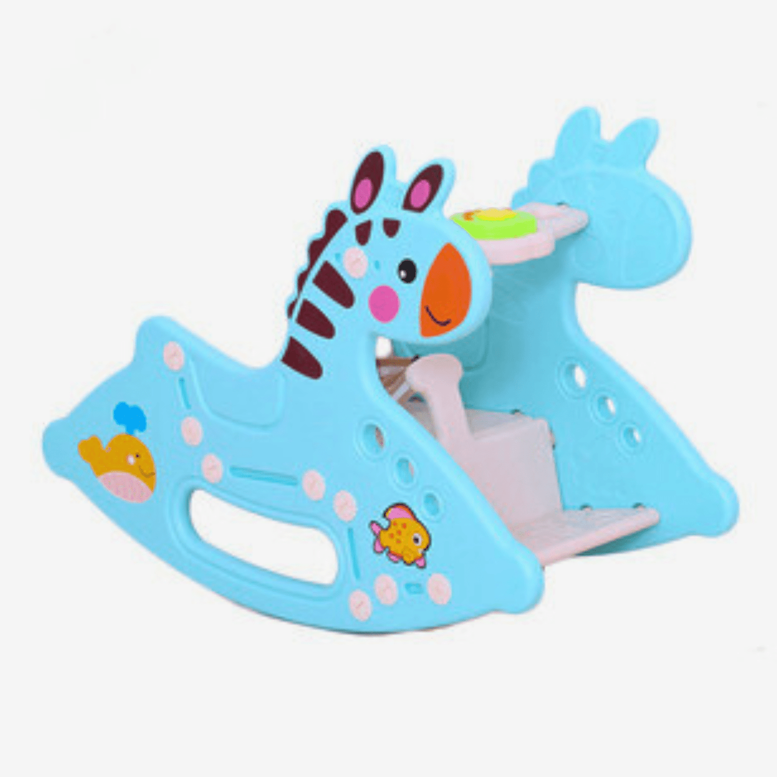 Toddlers' and Infants' Rocking Zebra Edition Chair - Blue.