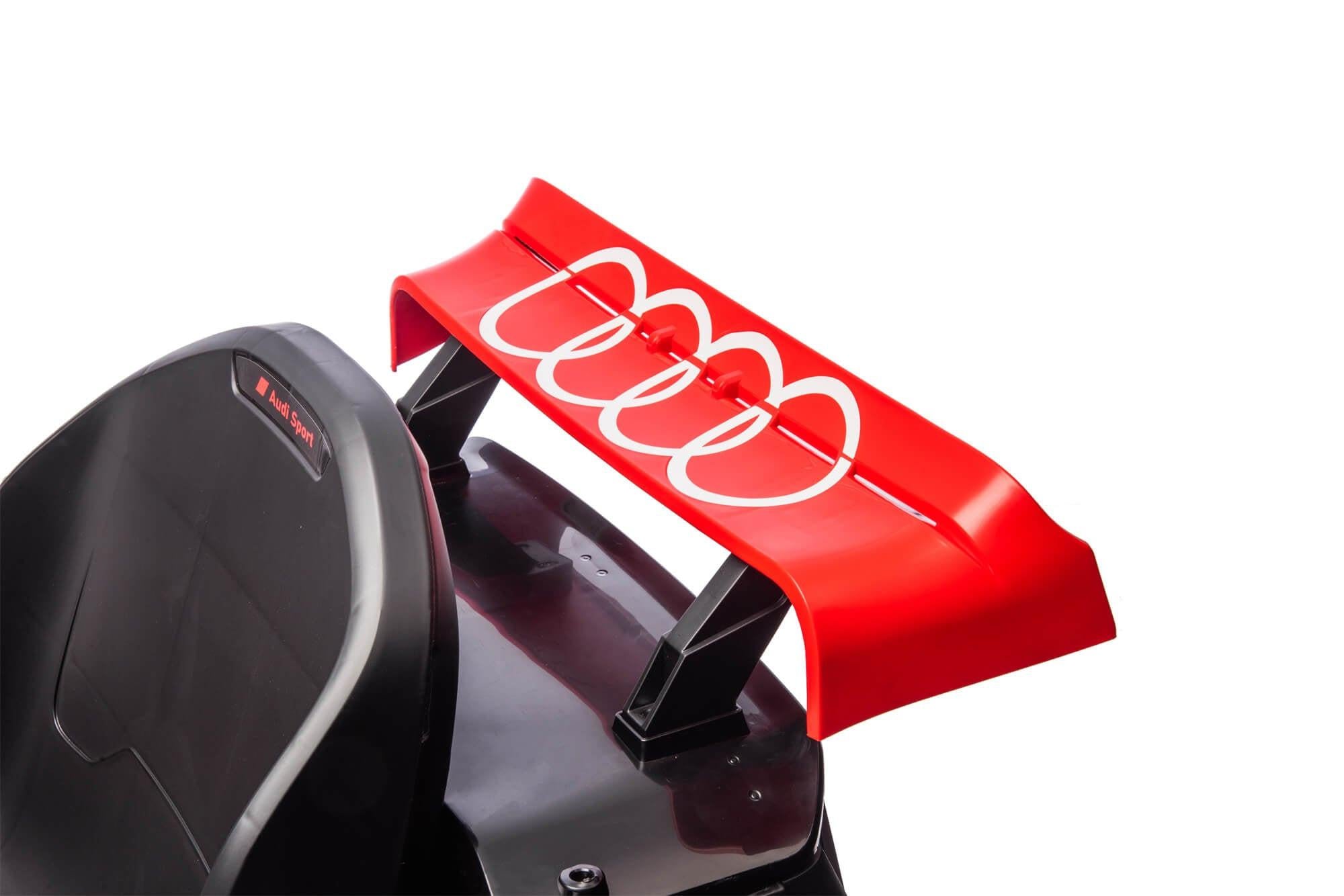 24V Red Newest Upgraded Audi Drifting Go Kart W/ 180° Drift, Bluetooth Music & Lights.