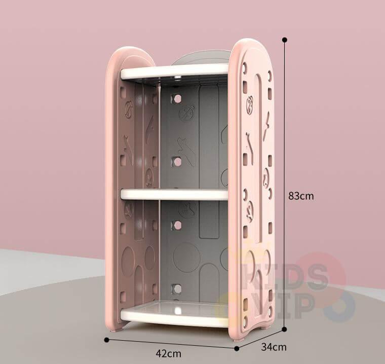 Kids and Toddlers Toy Storage / Organizer with Bins and Bookshelves.