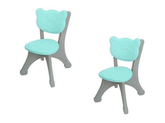 Kids & Toddlers Bear Edition Chair Set of 2 Chairs - Turquoise.