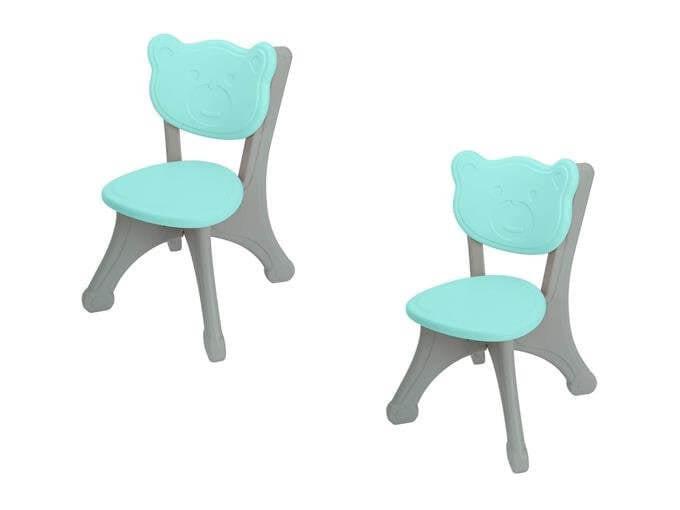 Kids & Toddlers Bear Edition Chair Set of 2 Chairs - Turquoise.