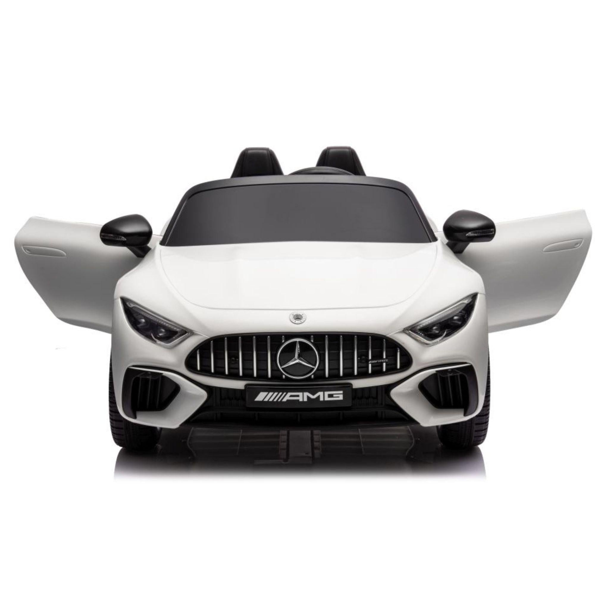 12V White Mercedes Benz SL63 Kids' Exclusive 4X4 Ride-On Car W/ EVA Rubber Wheels, Music & RC.