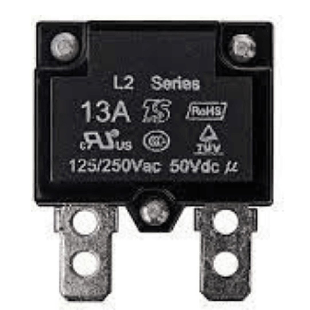 13A 125/250Vac 50Vdc Automatic Reset Relay Fuse.