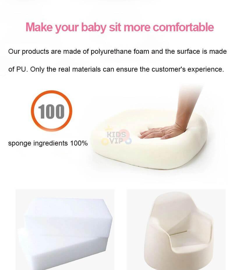 Kids' and Toddlers' Single Seat Cozy Panda Edition Play Sofa Chair - Pink.