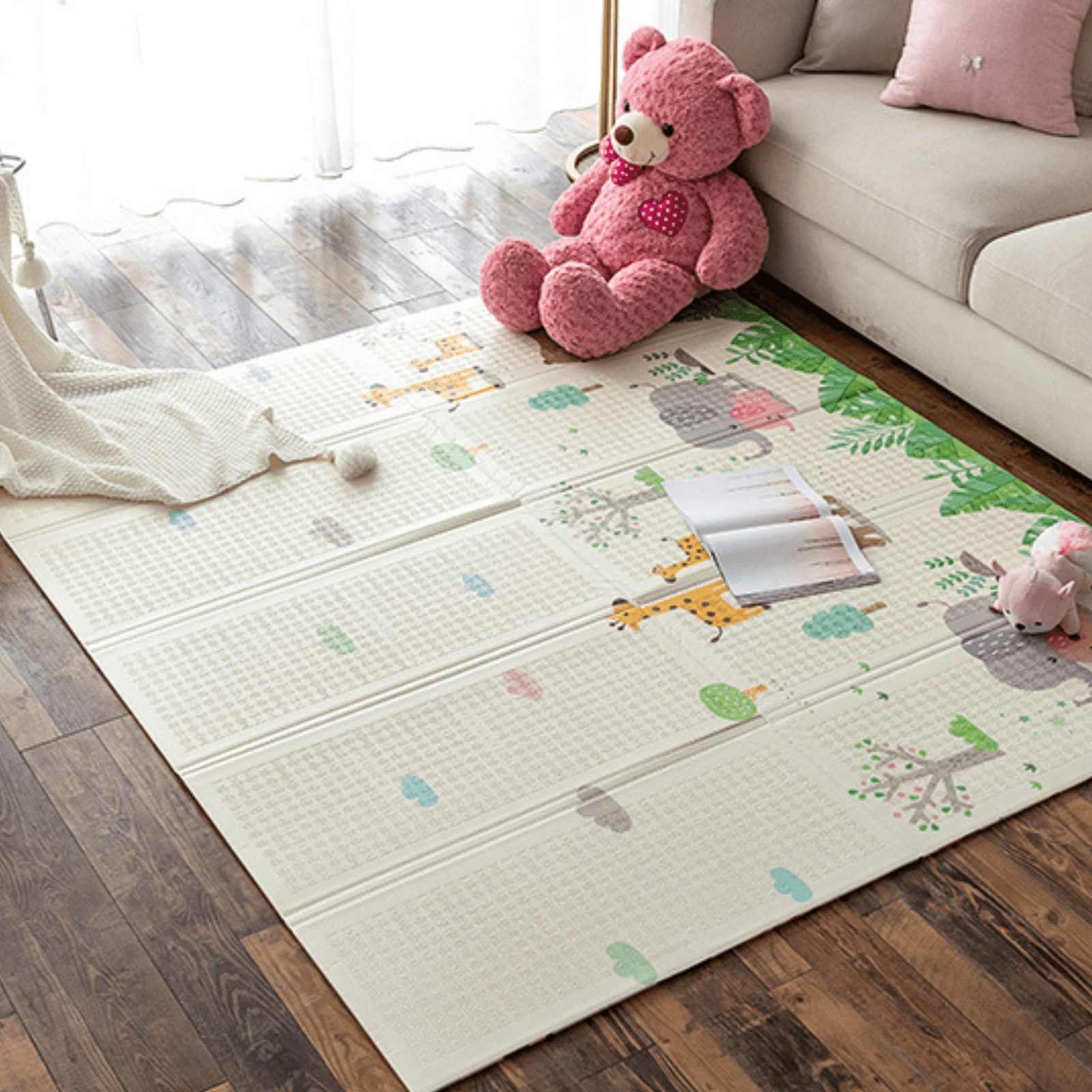 Luxury Indoor/ Outdoor Double Sided Foldable Waterproof Foam Play Mat - ABC Edition - 200x180x1cm