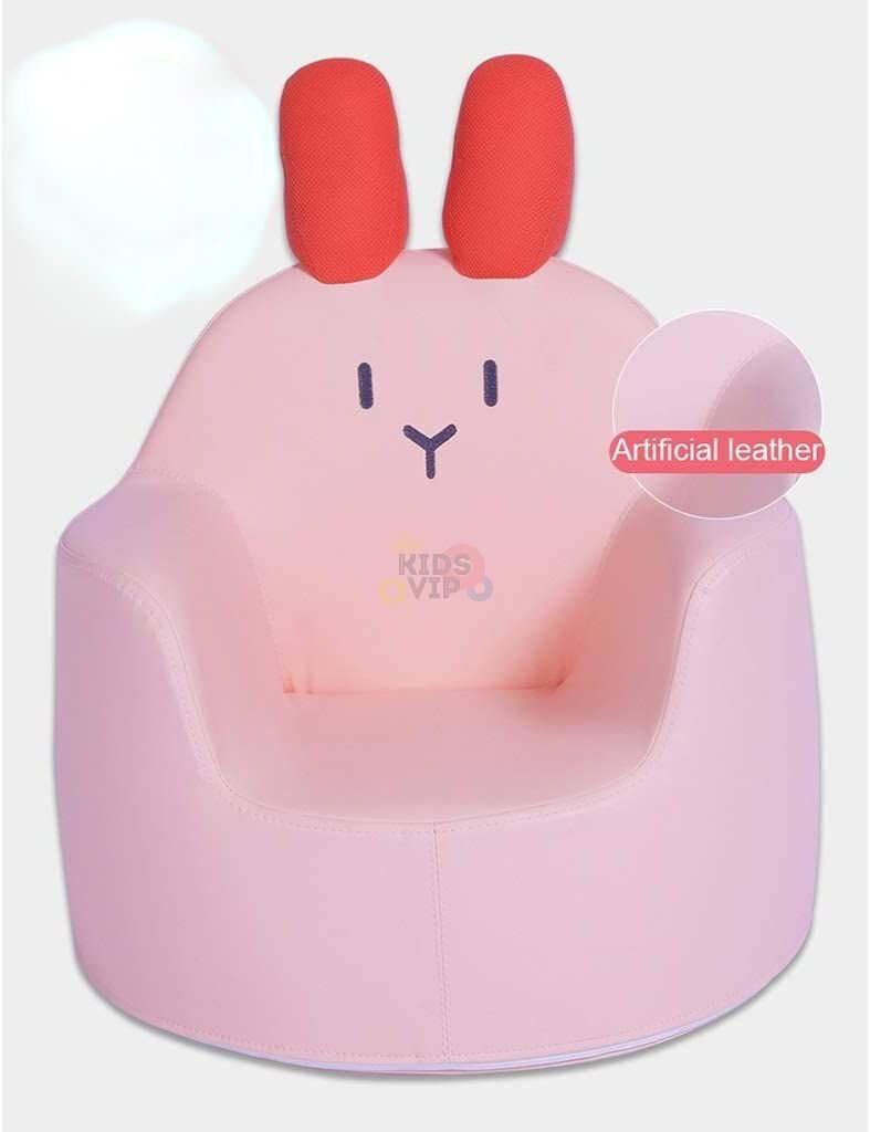 Kids' and Toddlers' Single Seat Cozy Bunny Edition Play Sofa Chair - Pink.