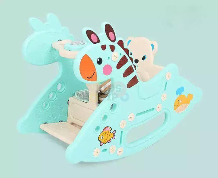 Toddlers' and Infants' Rocking Zebra Edition Chair - Blue.