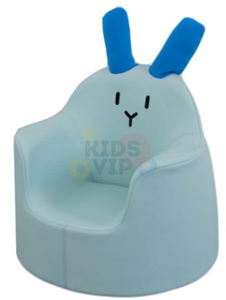 Kids' and Toddlers' Single Seat Cozy Bunny Edition Play Sofa Chair - Blue.