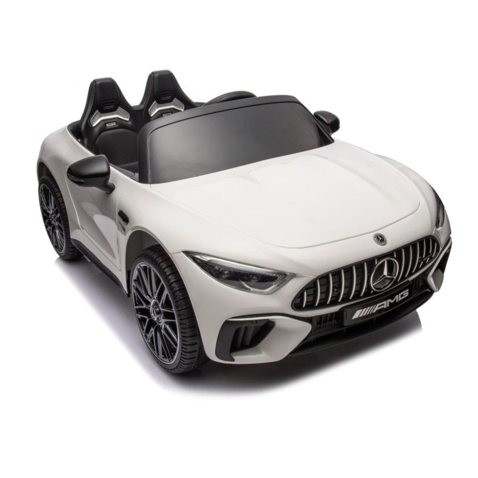12V White Mercedes Benz SL63 Kids' Exclusive 4X4 Ride-On Car W/ EVA Rubber Wheels, Music & RC.