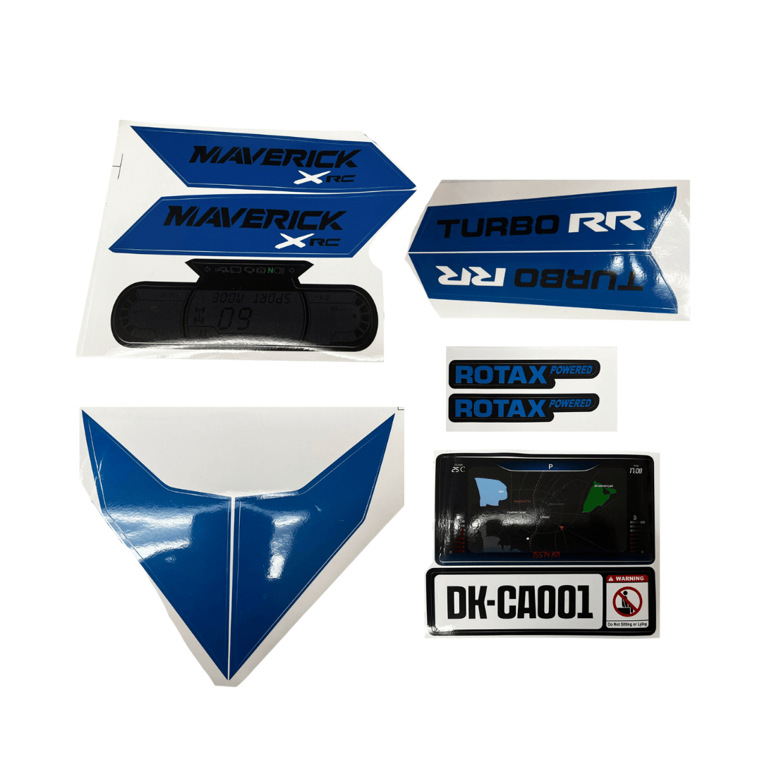 12V/24V Can-Am Maverick - Blue Stickers.