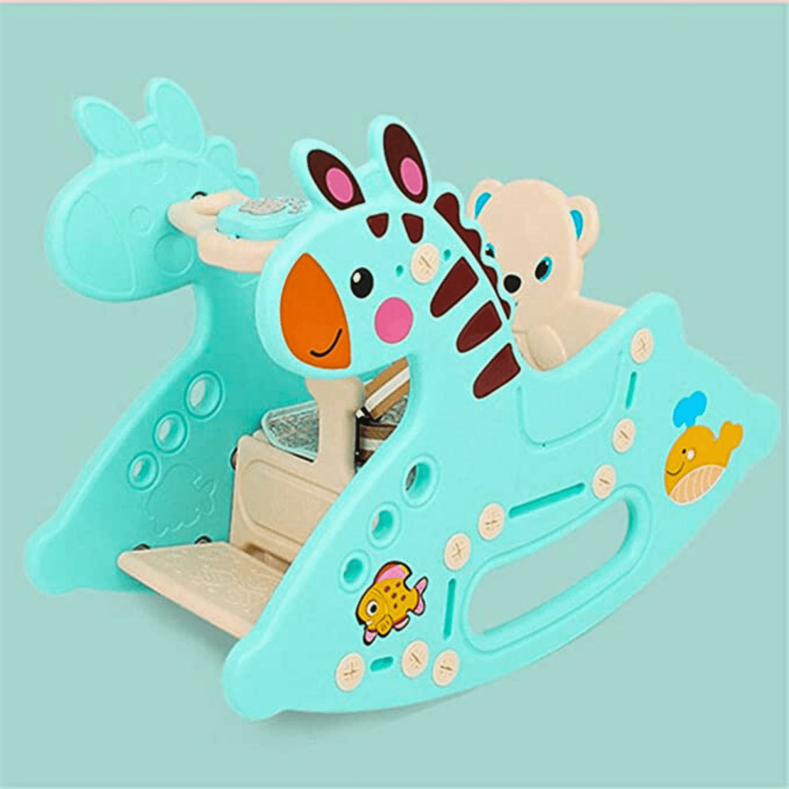 Toddlers' and Infants' Rocking Zebra Edition Chair - Blue.