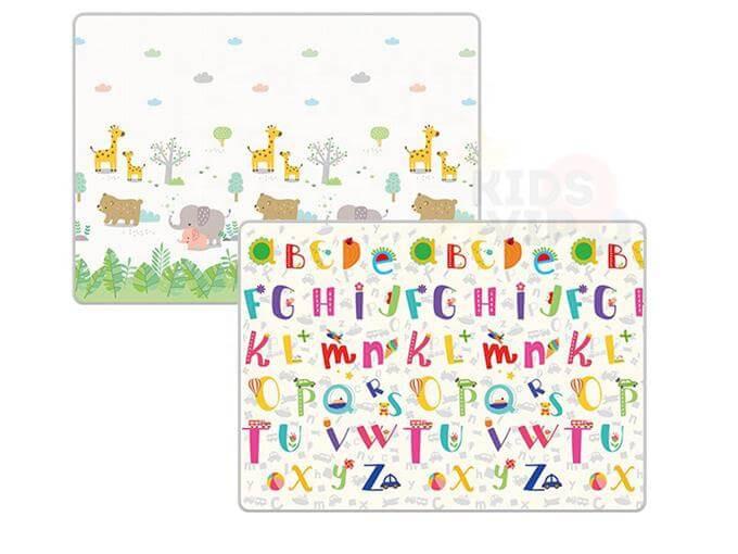Luxury Indoor/ Outdoor Double Sided Foldable Waterproof Foam Play Mat - ABC Edition - 200x180x1cm.