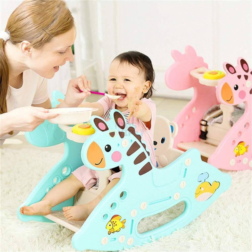 Toddlers' and Infants' Rocking Zebra Edition Chair - Blue.